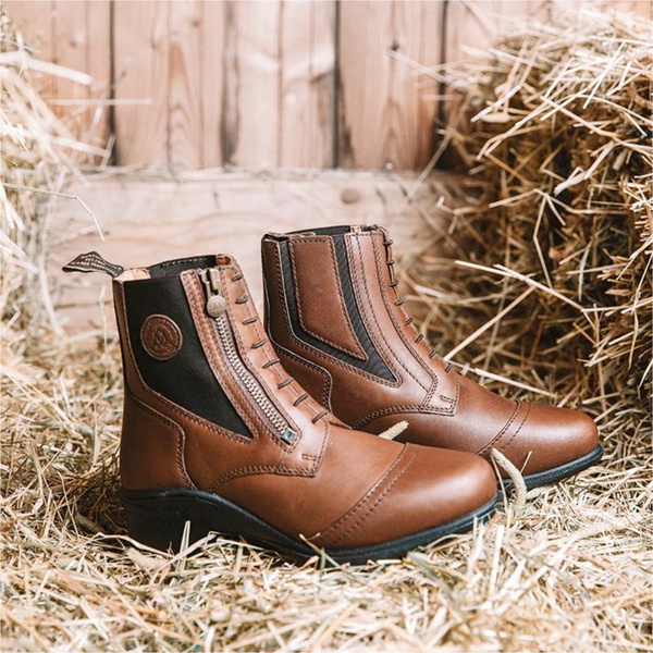 2025 Mountain Horse Womens Valkyria Side Zip Paddock Stiefel 11050300 - Brown